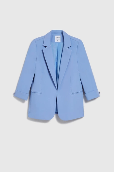 Marynarka z rękawami 3/4 błękitna