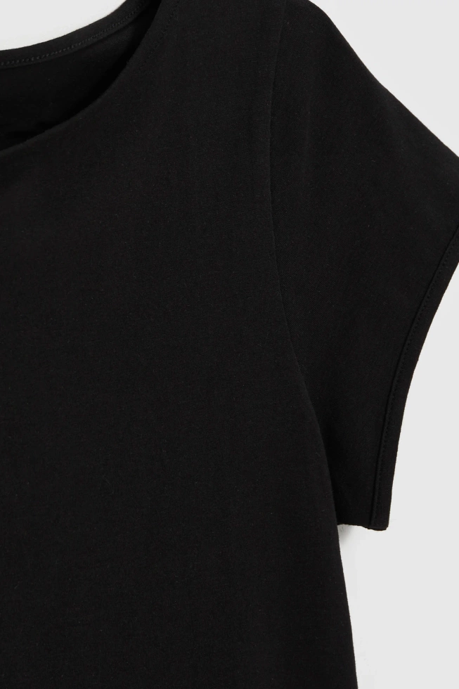 Bawełniany t-shirt czarny