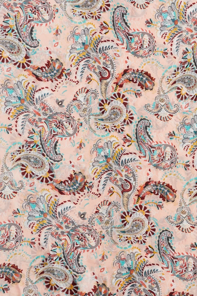 Szal w wzorem różowy