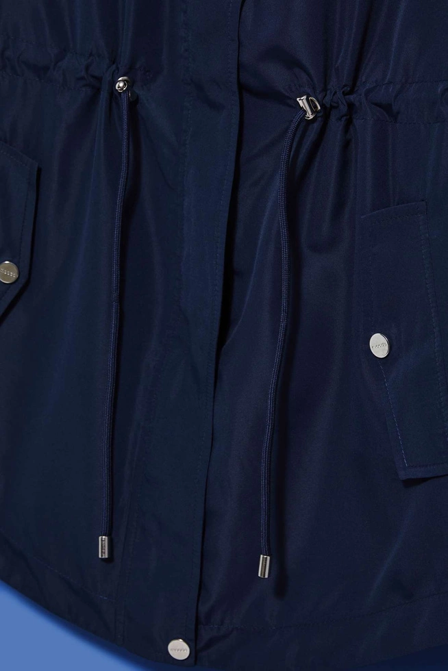 Parka z kapturem granatowa