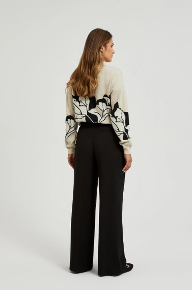 Spodnie z szerokimi nogawkami czarne