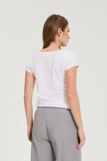 Bawełniany t-shirt biały