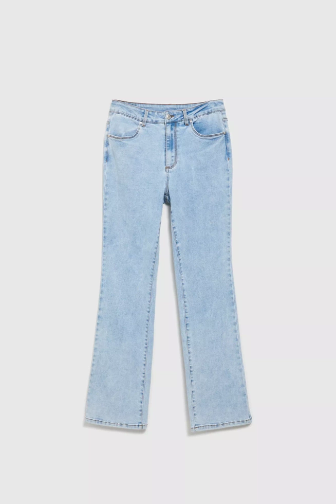 Jeansy z prostymi nogawkami jasnoniebieskie