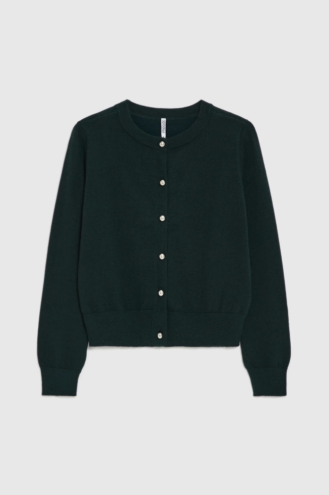 Kardigan ciemnozielony