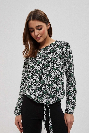 Koszula z roślinnym nadrukiem