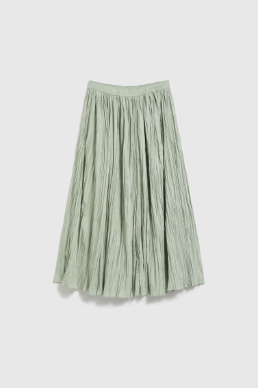 Spódnica midi oliwkowa