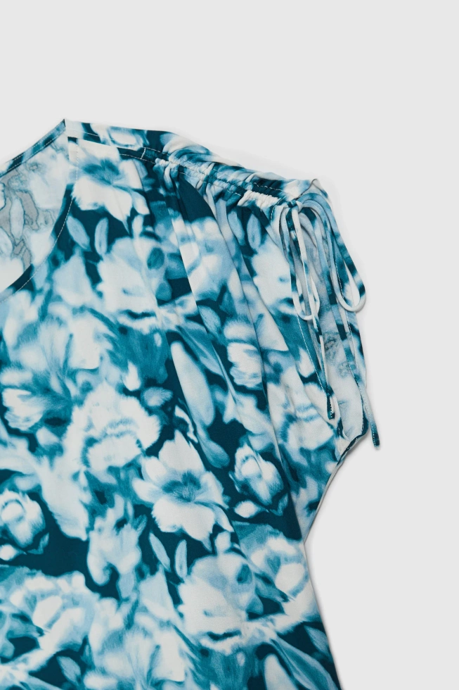 Koszula z wiskozy zielona