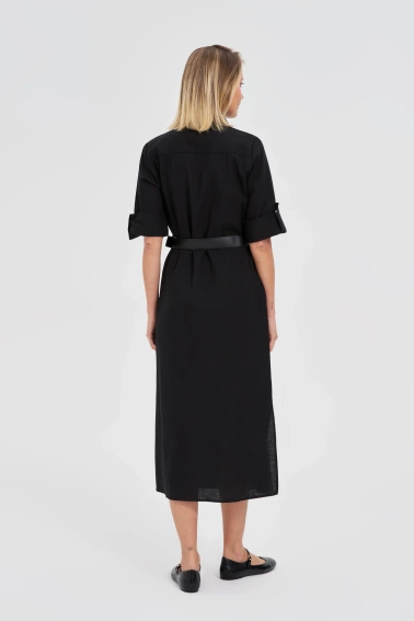 Szmizjerka midi czarna