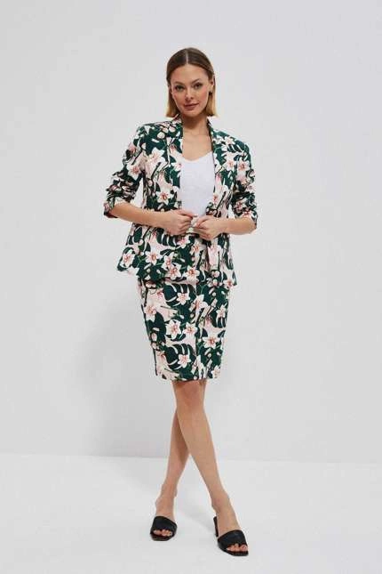 Marynarka z roślinnym printem