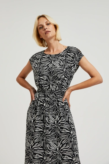 Wiskozowa sukienka maxi czarna