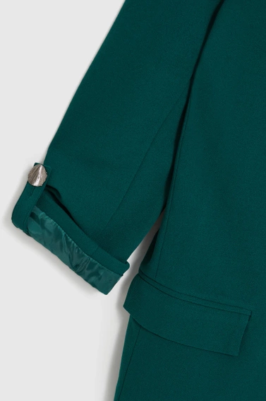 Marynarka z rękawami 3/4 zielona