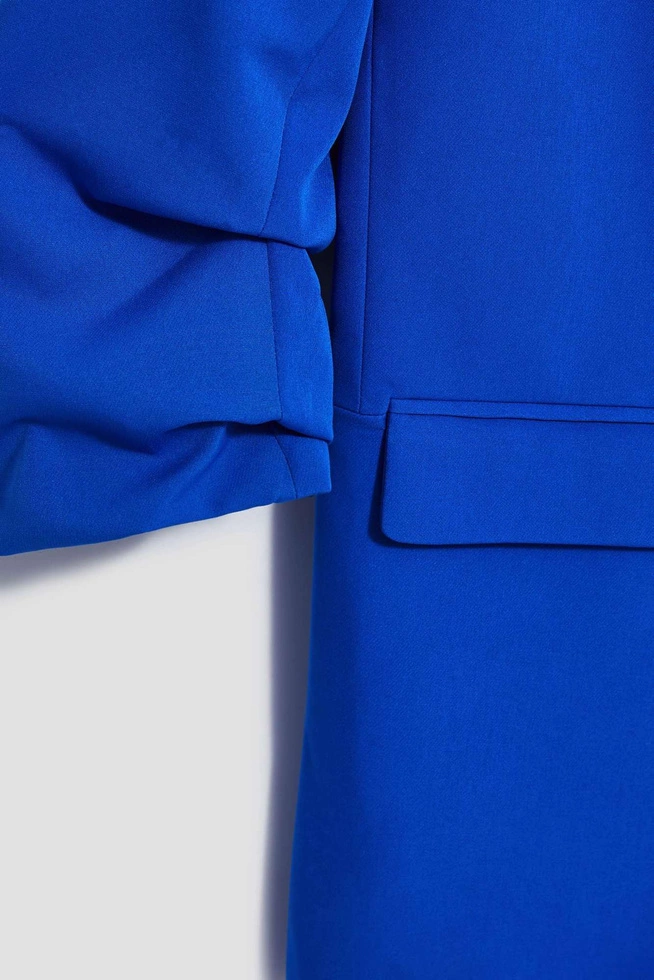 Gładka marynarka niebieska