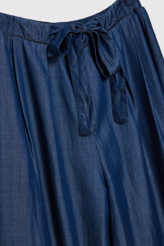 Spodnie lyocell niebieskie