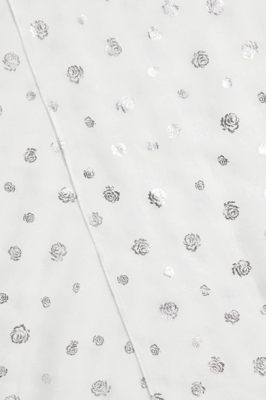 Szal z nadrukiem biały 