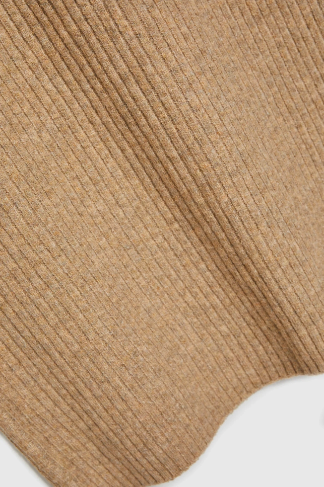 Spódnica dzianinowa midi beżowa