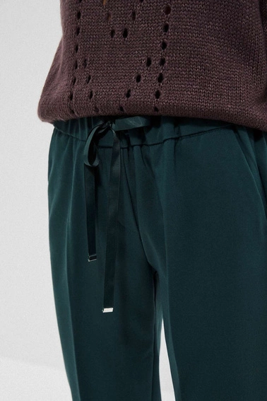 SPODNIE CYGARETKI szmaragdowe