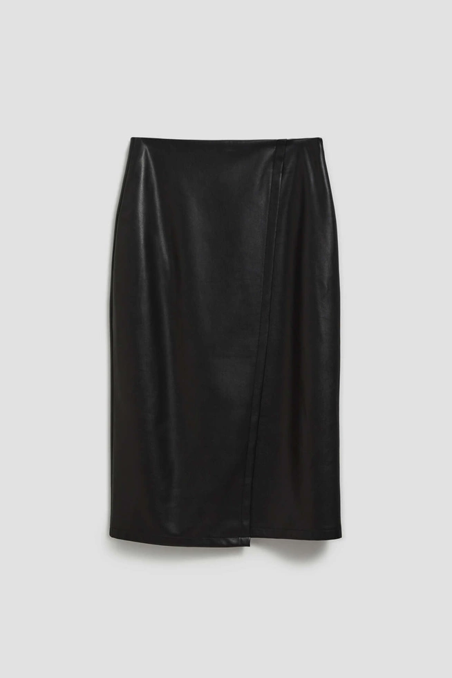 Spódnica midi z imitacji skóry