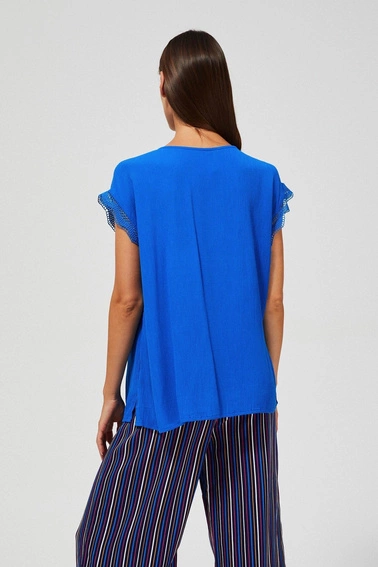 Bluzka koszulowa z koronką