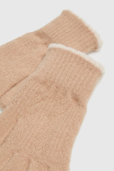 Ciepłe rękawiczki beżowe