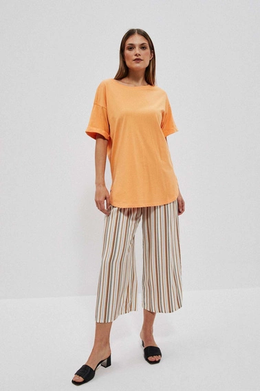 Gładki t-shirt brzoskwiniowy