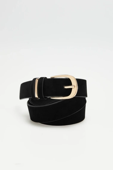 Gładki pasek czarny