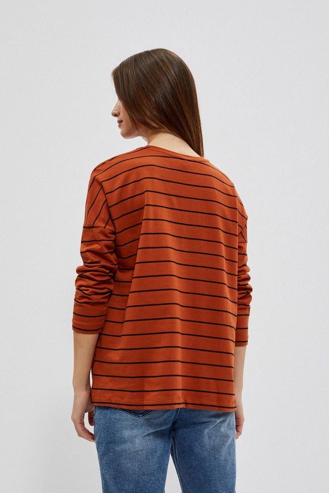 Bluza brązowa w paski