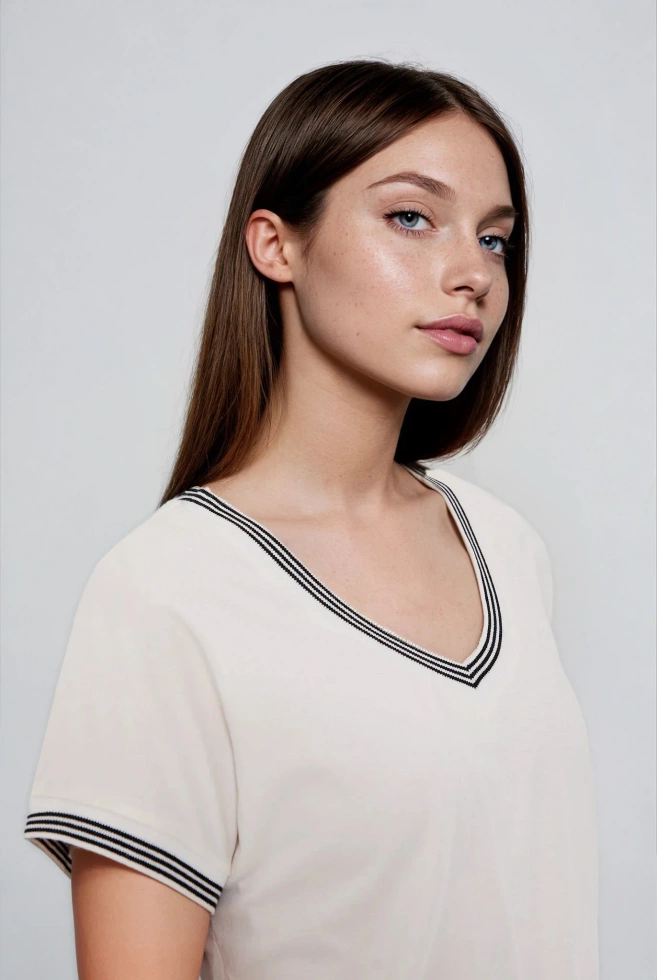 Bluzka z bawełny biała