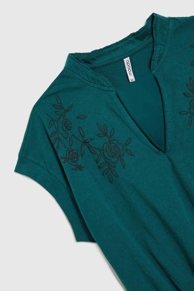 Bawełniana bluzka zielona