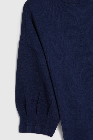 Bluza z krótkimi rękawami granatowa