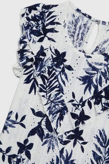 Bluzka z falbaną biała 