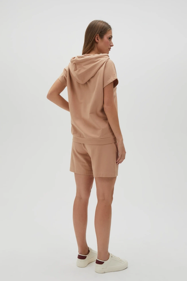 Bawełniane szorty beżowe