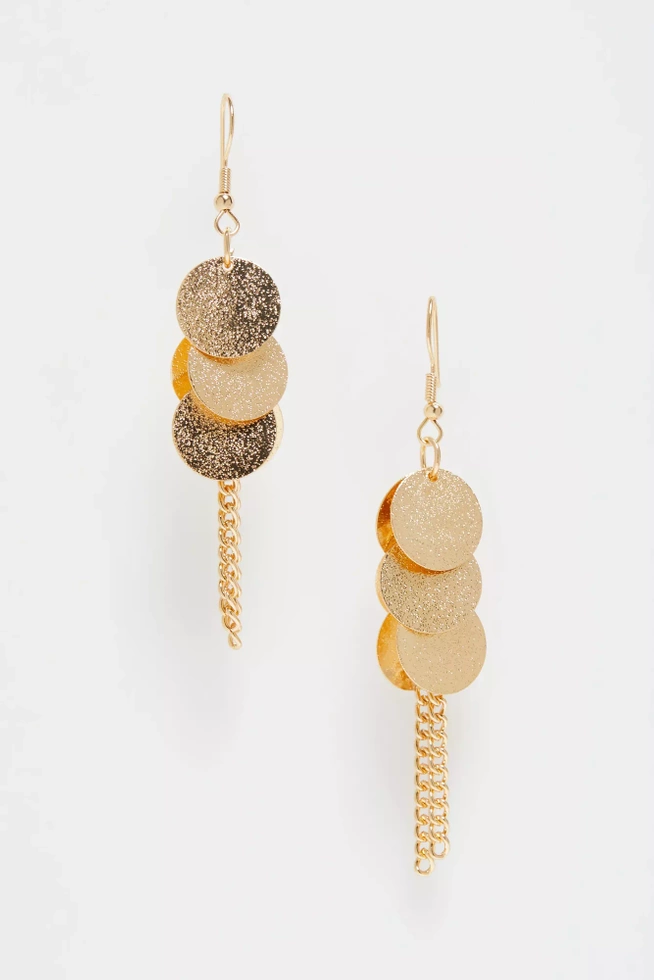 Eleganckie kolczyki w kolorze złota