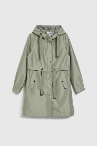 Parka z katurem oliwkowa 