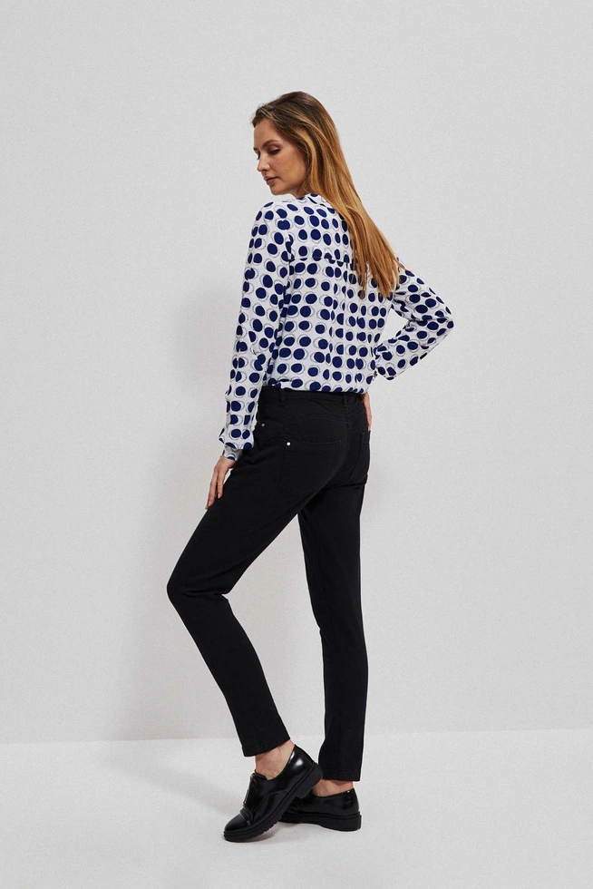 Jeansy push up grafitowe