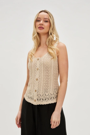 Ażurowy top