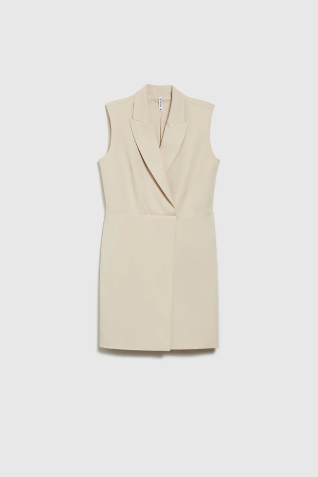 Elegancka sukienka beżowa