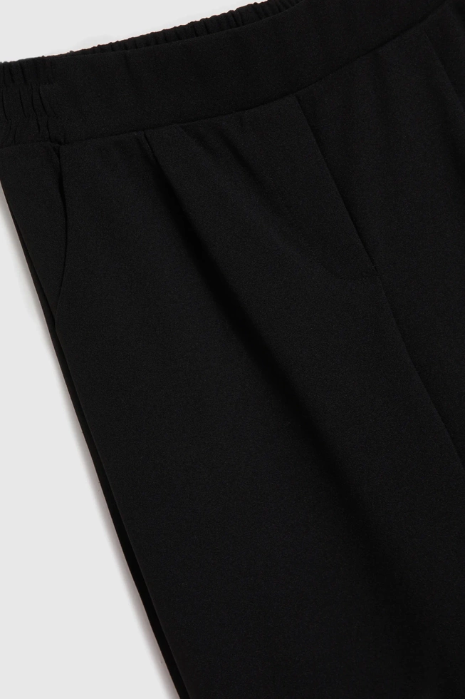 Spodnie z prostymi nogawkami czarne