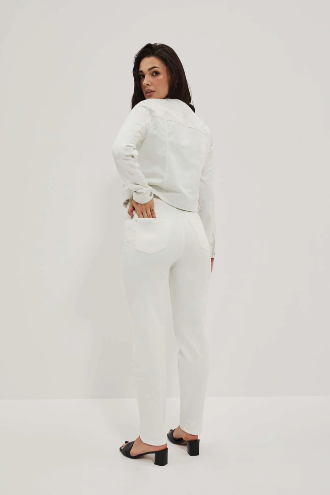 Spodnie mom fit z wysokim stanem