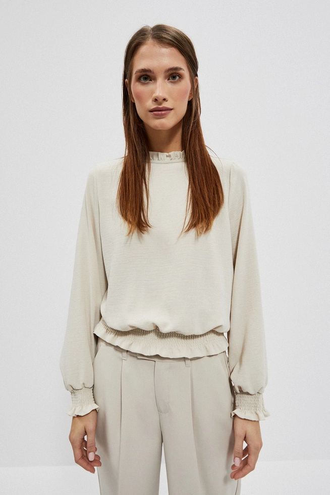 Gładka koszula piaskowa