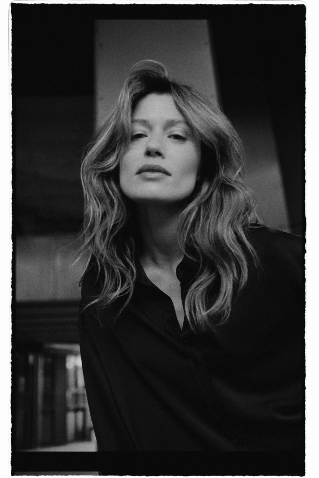 Gładka koszula czarna