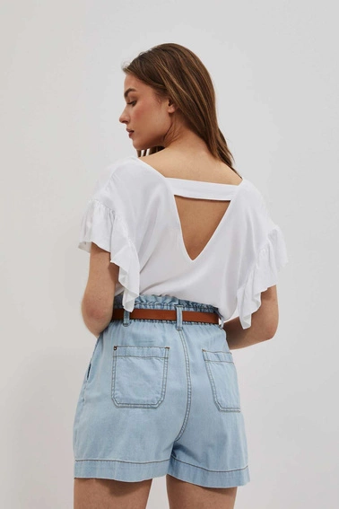 Koszula z falbaną na rękawie