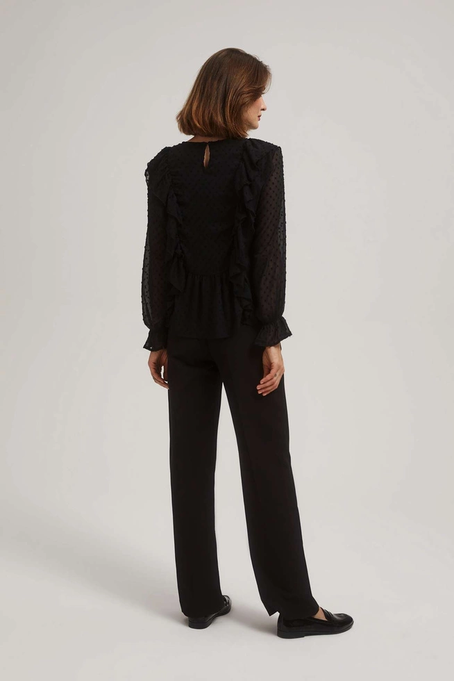 Spodnie w kant czarne