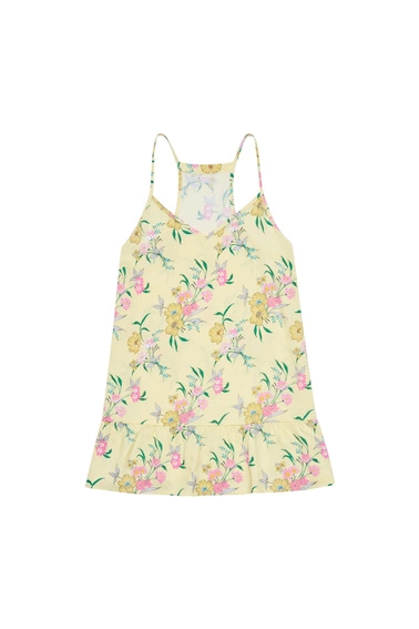 Bluzka z falbaną kwiatowa