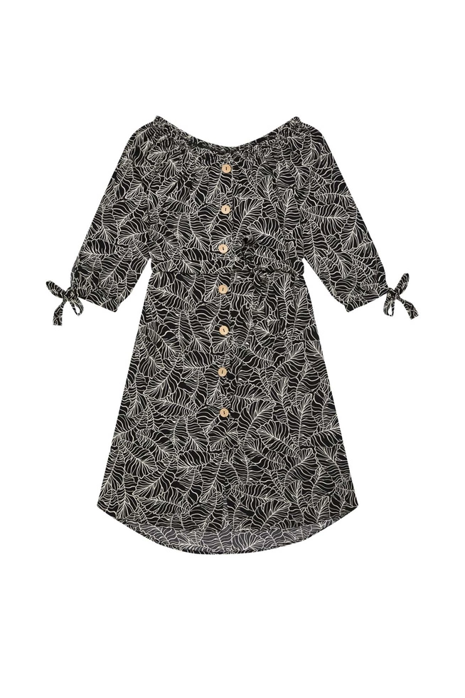 Wzorzysta sukienka czarna