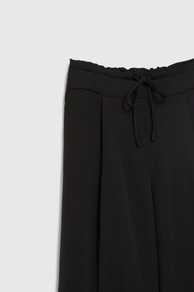 Spodnie z szerokimi nogawkami czarne