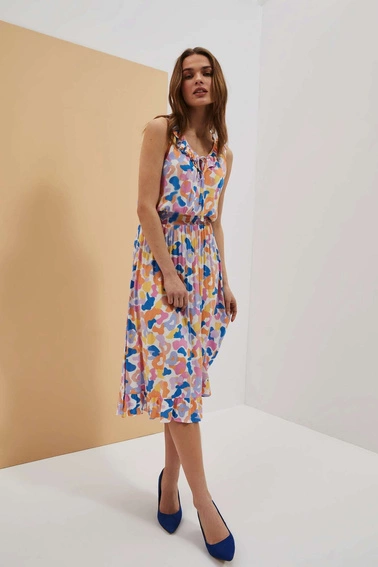 Wiskozowa sukienka midi