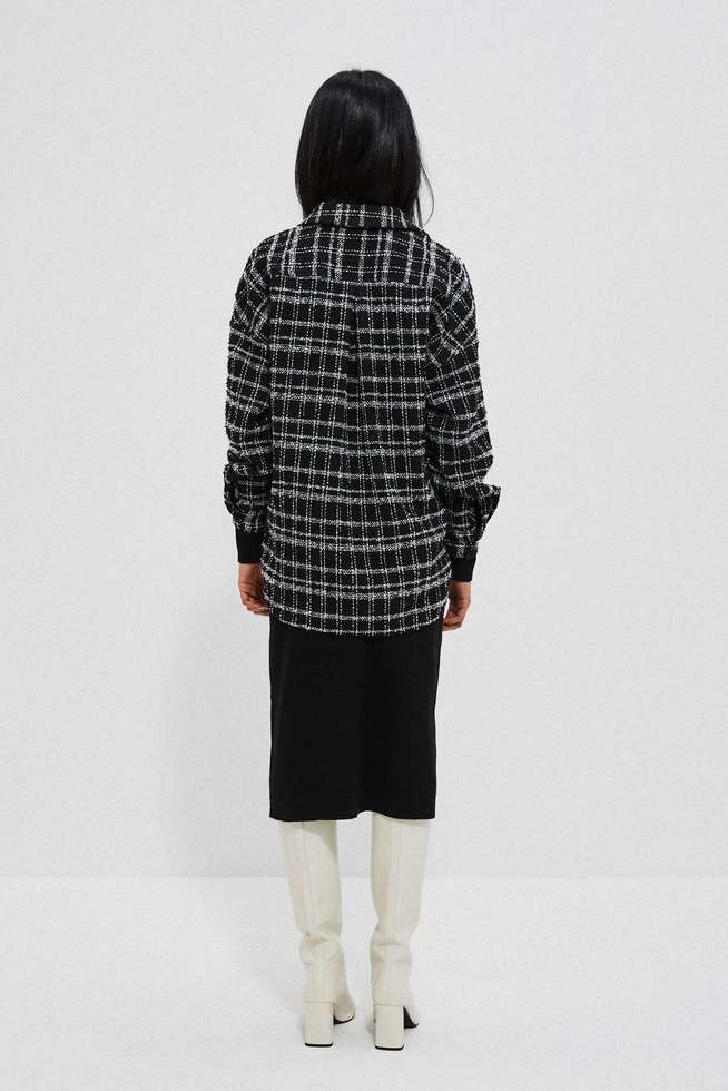 Koszula w kratę czarna