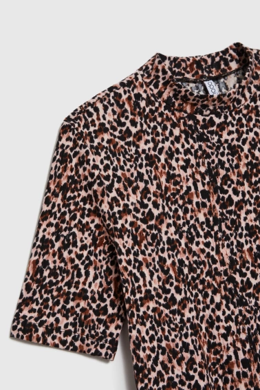 Bluzka w panterkę czarna 