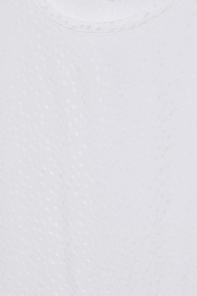 Koszula z ozdobnymi rękawami perłowa