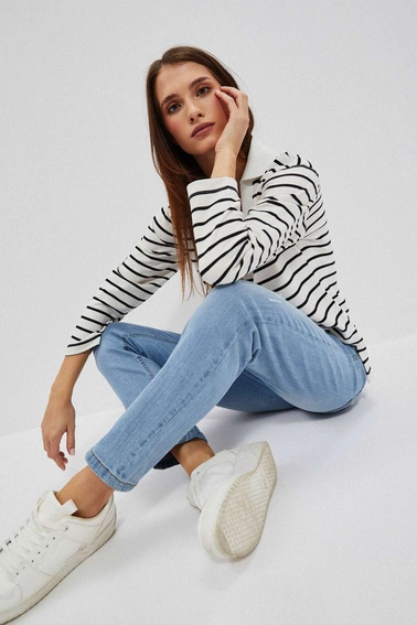 Jeansy niebieskie z prostą nogawką